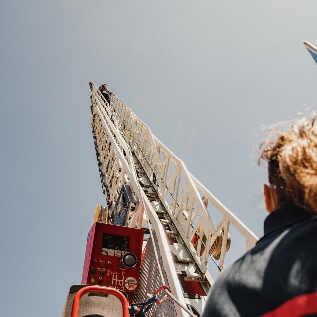 Pompier à la Foire Savoyarde Avaline de Val d'Isère
