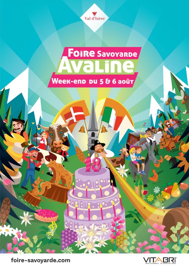 Affiche Foire Savoyarde Avaline 2023