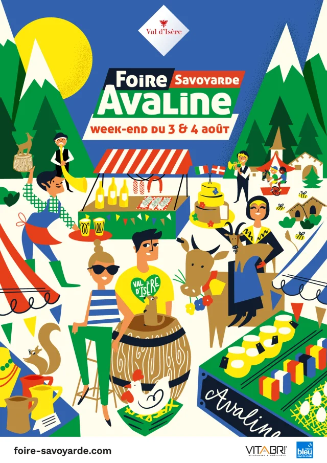Affiche 2024 Foire Savoyarde Avaline de Val d'Isère